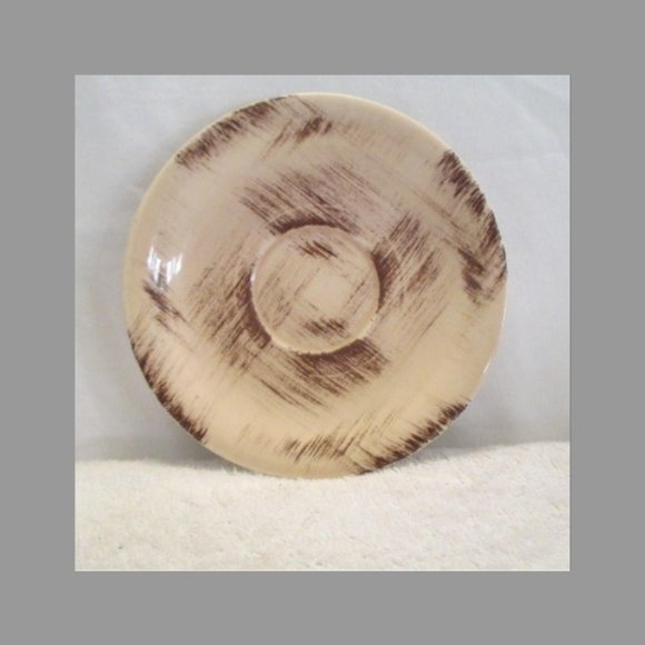 Vintage Barkwood Vernonware Saucer 1950’s 6" California USA Pottery - Picture 4 of 4